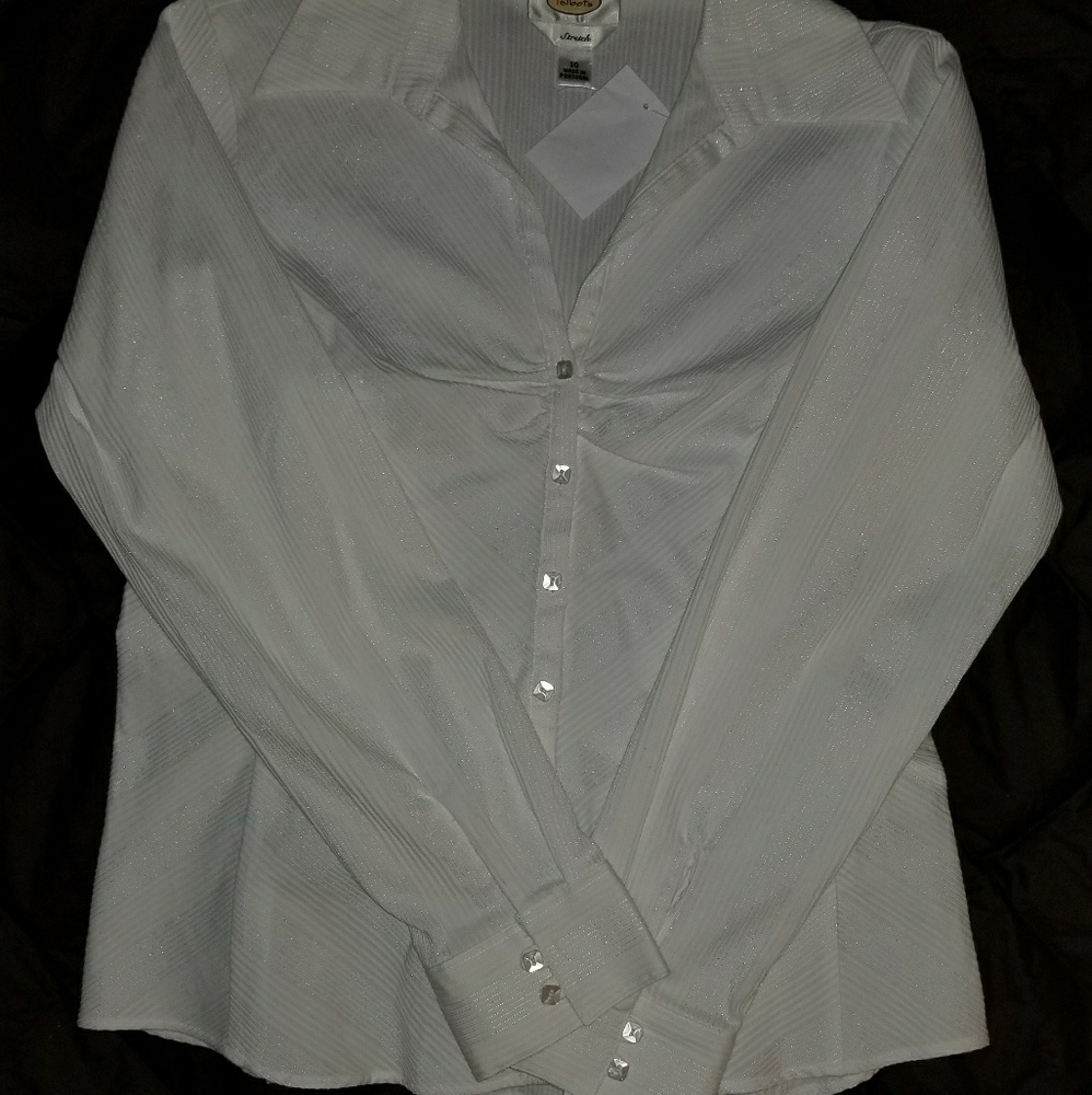Talbots long sleeve, button down blouse